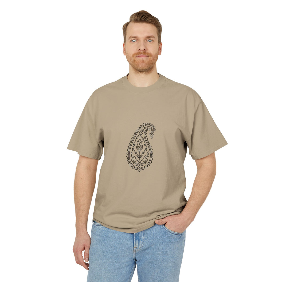 Boteh Paisley Tee – Heavyweight