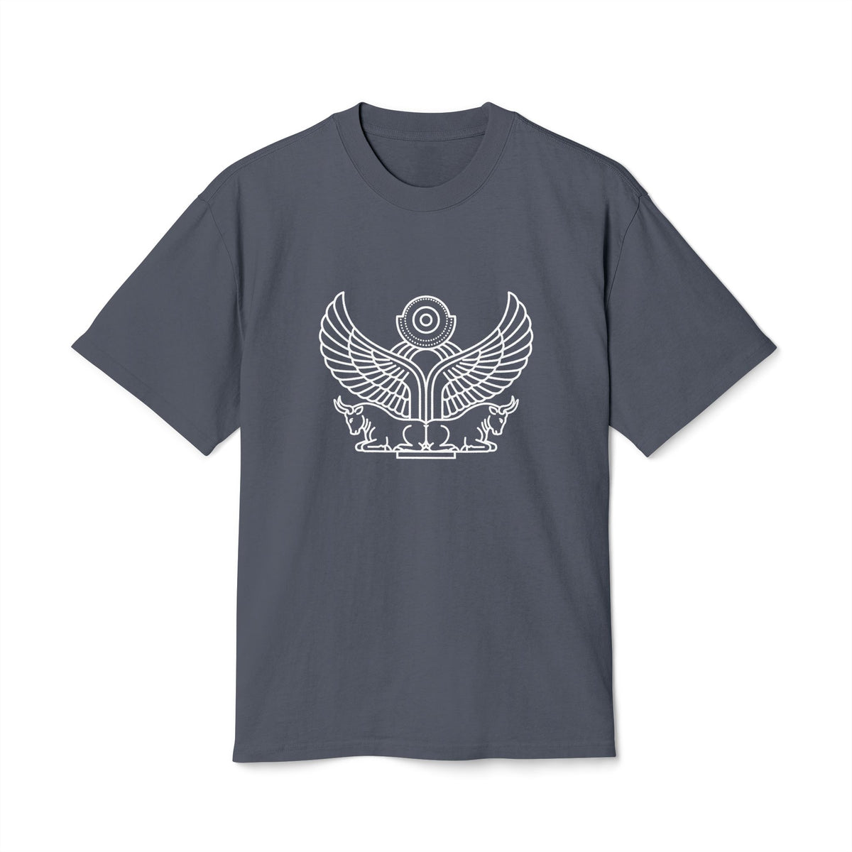 Double Bull Emblem Tee – Heavyweight