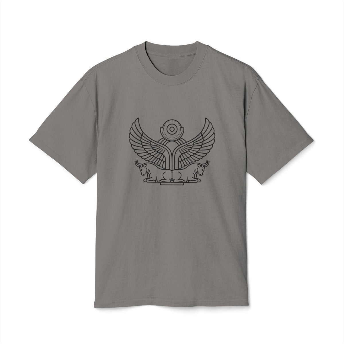 Double Bull Emblem Tee – Heavyweight