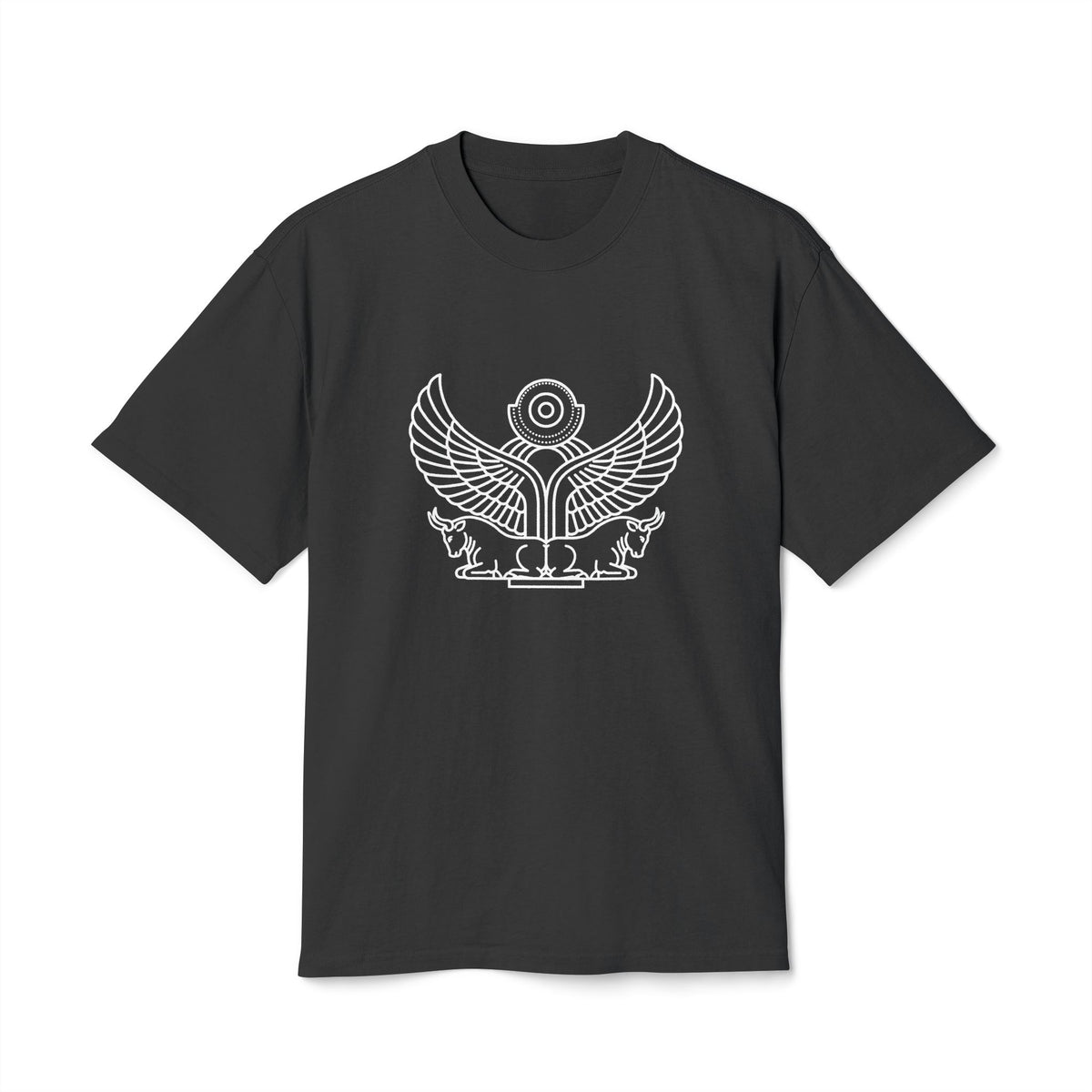 Double Bull Emblem Tee – Heavyweight