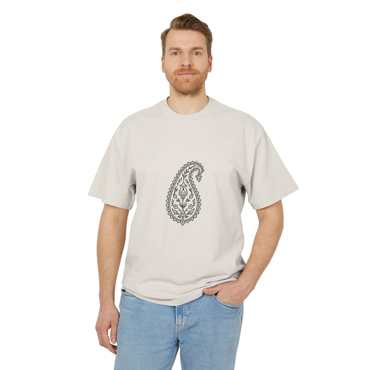 Boteh Paisley Tee – Heavyweight