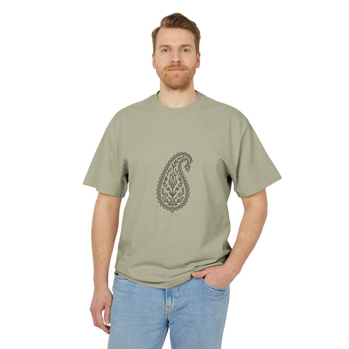 Boteh Paisley Tee – Heavyweight