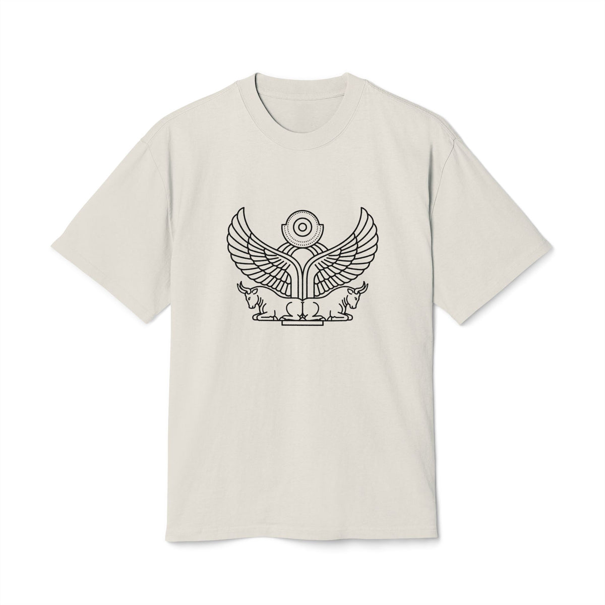Double Bull Emblem Tee – Heavyweight