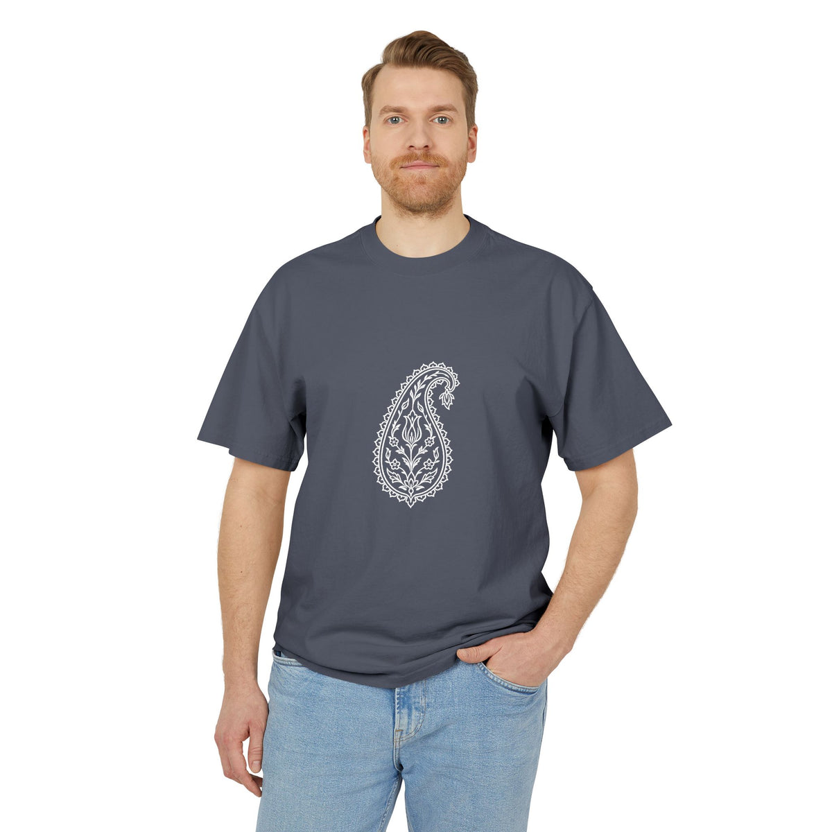 Boteh Paisley Tee – Heavyweight